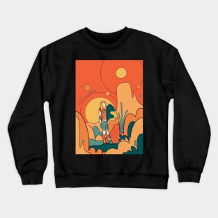 Space surfer Crewneck Sweatshirt